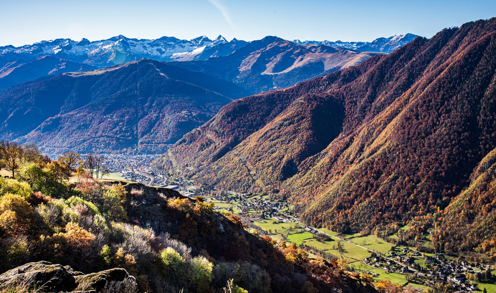 Les Pyrénées, vue  depuis Artiges sur Luchon