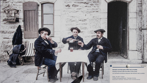 Les derniers porteur dans un moment convivial après des grands efforts